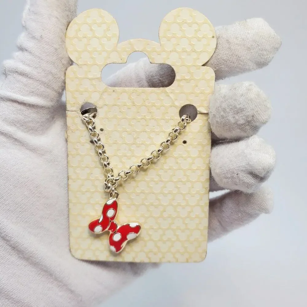 Disney Parks Minnie Mouse Bow Charm Bracelet NIP